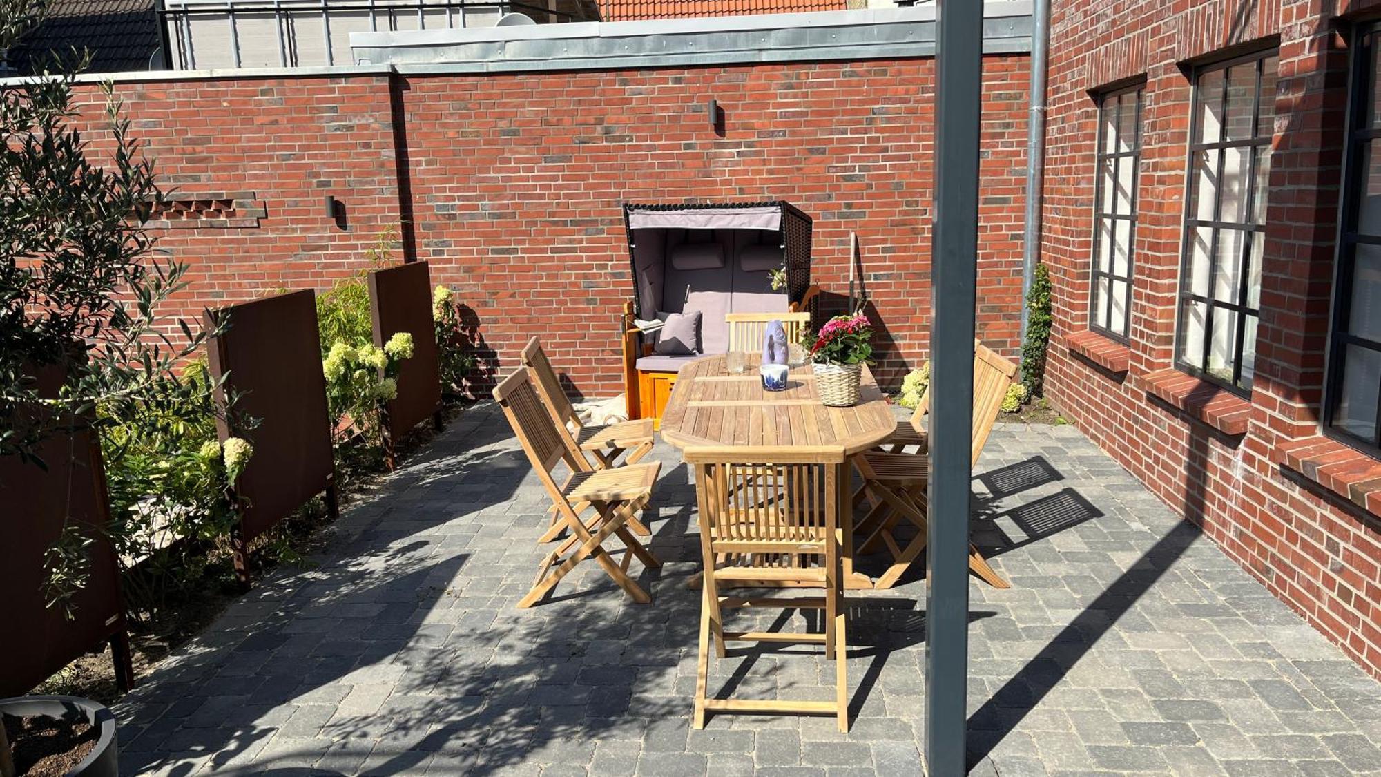 Loftwohnung 2 Simmerdeis An Der Gracht Friedrichstadt Esterno foto